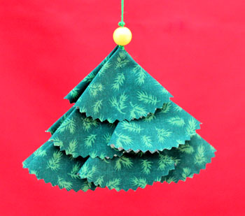 Calico Semi Circles Christmas Tree