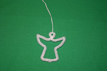 Easy Christmas crafts snow angel angel with yarn