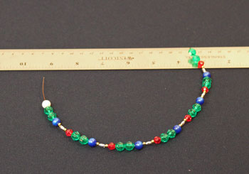 Easy Christmas Crafts Spiral Beaded Christmas Ornament Step 5 add remaining beads