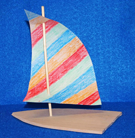 Easy paper crafts sailboat balsa wood