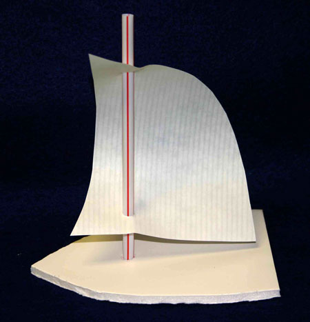 Easy paper crafts sailboat foam core