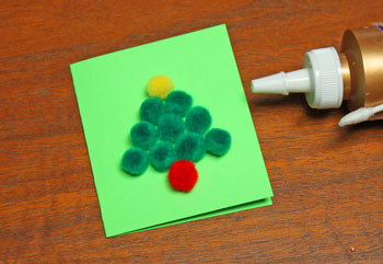 Christmas Tree Gift Tag step 7 finish gluing