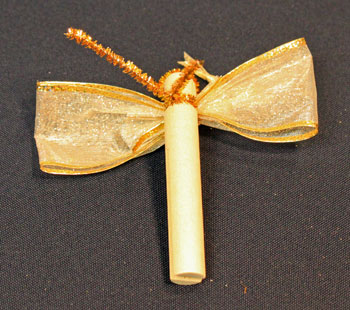 Easy Angel Crafts Clothespin Angel Ornament step 7 wrap wire around clothespin