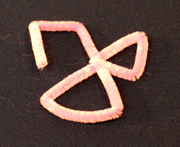 Easy Angel Crafts Wire Cross Angel Step 8 make first wing
