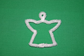 Easy Christmas crafts snow angel crimp curves