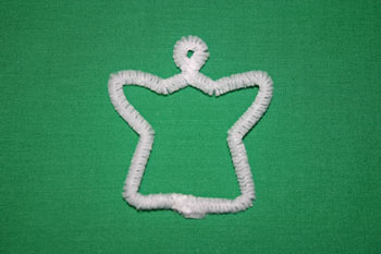 Easy Christmas crafts snow angel open shape