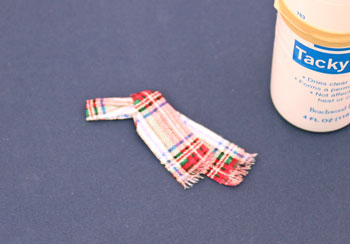 Easy Christmas Crafts Felt and Twig Snowman step 7 tie scarf