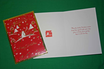 Easy Christmas Crafts five point star select card