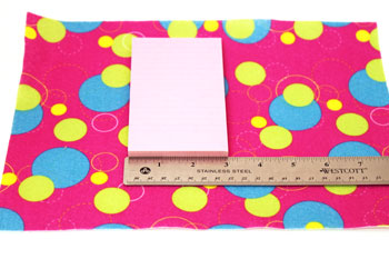 Easy Felt Crafts Notepad Cover2 step 2 measure width