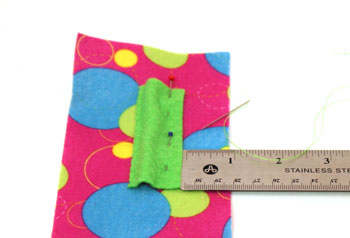 Easy Felt Crafts Notepad Cover2 step 8 reposition pocket