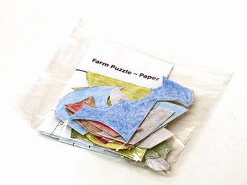 Easy Paper Crafts Farm Puzzle finished in bag