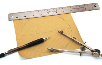 Easy Paper Crafts Six Point Star Step 2 draw diameter