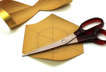 Easy Paper Crafts Six Point Star Step 7 cut out large hexagon