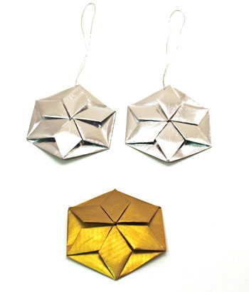 Easy Paper Crafts Six Point Star three finished stars