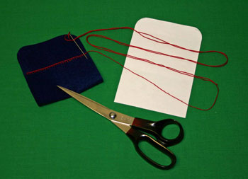 Easy felt crafts business card holder step 3
