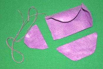 Easy felt crafts index card envelope step 3