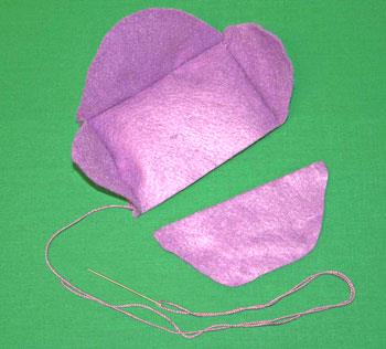 Easy felt crafts index card envelope step 4