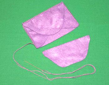 Easy felt crafts index card envelope step 5