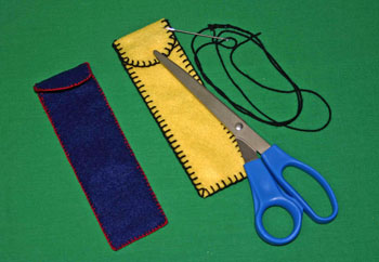 Easy felt crafts pen pencil holder step 6