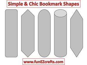 Easy paper crafts bookmark shapes