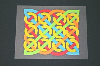 Easy paper crafts celtic design 12 circles add final row