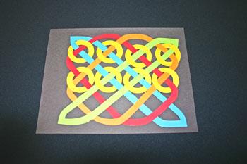Easy paper crafts celtic design 12 circles add second row