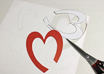 Easy Paper Crafts Celtic Designs Celtic Heart Knot step 3 cut out the designs