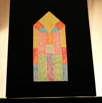 Easy paper crafts faux stained glass window 1