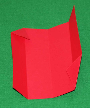 Easy paper crafts folded box ornament step 4