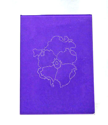Easy paper crafts pin hole pictures framed pansy