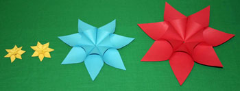 Easy paper crafts seven point star examples