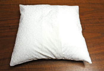 Fred the Snowman Pillow step 12 insert pillow
