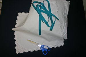 Frugal fun crafts ribbon napkin pillow materials and tools