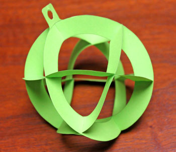 Open Sphere 3-D Ornament step 7 insert 4 into 3