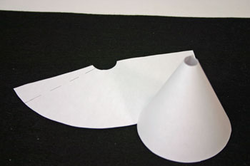 Easy Angel Crafts - Paper Cone Angel - make paper cone for angel body