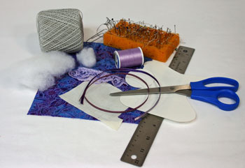 Easy Angel Crafts Quilters Angel materials and tools