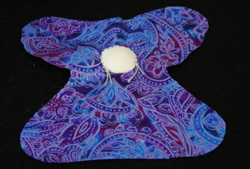 Easy Angel Crafts Quilters Angel leave ends of yarn for hair