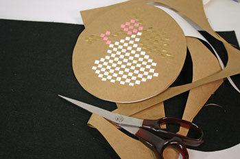 Easy Angel Crafts - Woven Paper Angel cut around circle