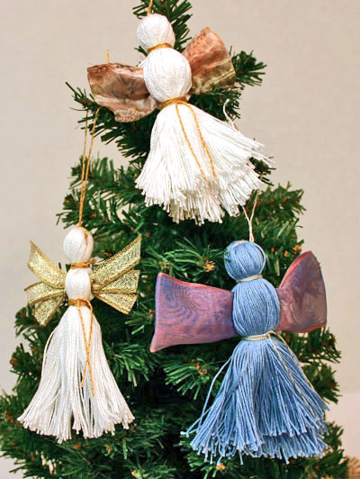 Easy Angel Crafts - Three Yarn Angels