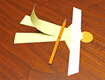 Curled Paper Angel step 8 begin burnishing