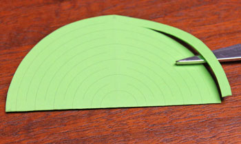 Cut Paper Circle Ornament step 4 begin cutting