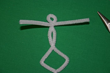 Easy Christmas crafts tiny dancer attach wire for arms