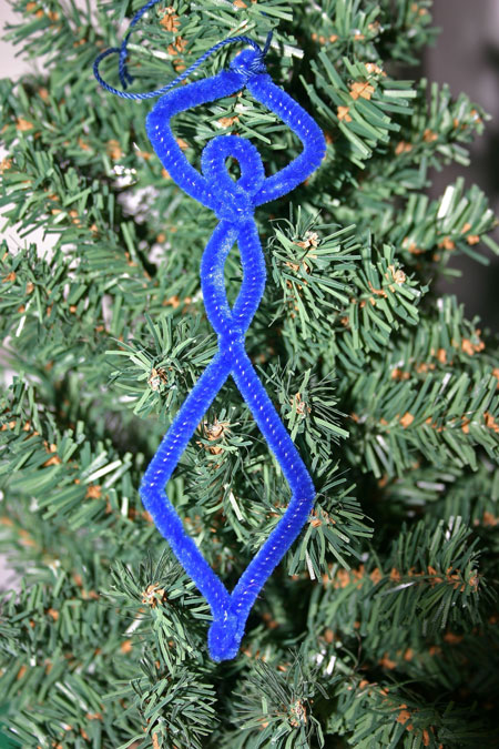 Easy Christmas crafts tiny dancer in blue