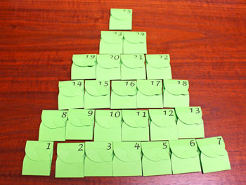 Holiday Advent Christmas step 7 arrange shape version 2