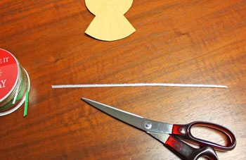 Pinpoint Paper Angel step 6 cut ribbon for loop