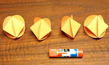 Pyramid Ball Ornament step 8 make 4 shapes