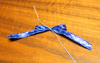 Star Box Ornament step 11 make bow