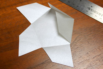 Star Box Ornament step 4 fold over points
